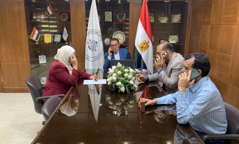 من-خلال-“zoom”.رئيس-العامة-للغزل-والنسيج-يتواصل-مع-20-محافظة-لمتابعة-انتخابات-الشيوخ 