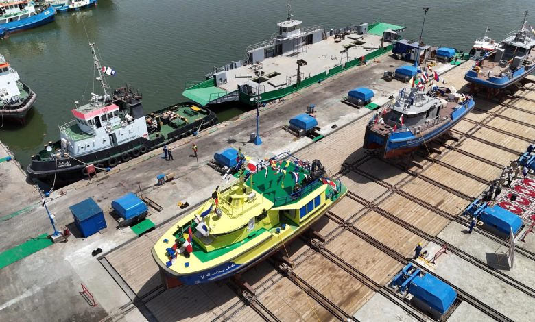 رئيس-قناة-السويس-يشهد-تدشين-وحدات-بحرية-جديدة-بشركة-التمساح-لبناء-السفن